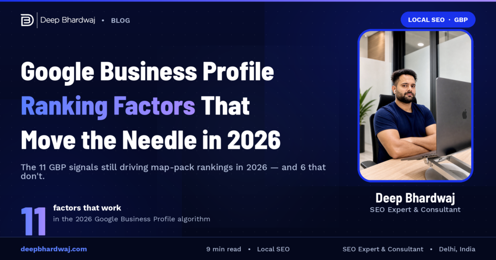 Google Business Profile Ranking Factors That Actually Move the Needle in 2026
