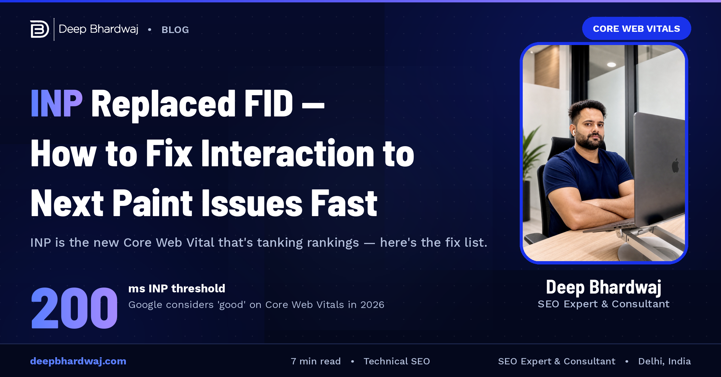 INP Replaced FID — How to Fix Interaction to Next Paint Issues Fast